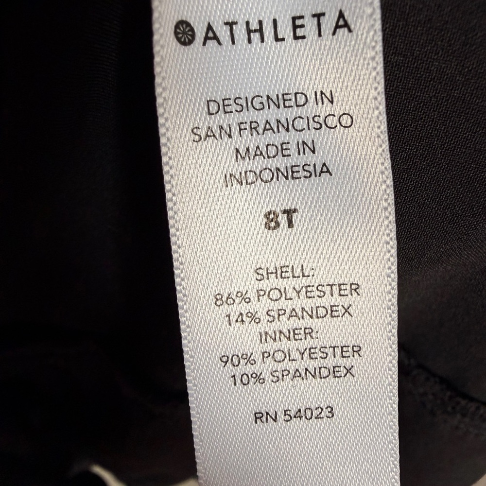 Athleta Brooklyn 16” Skort Black Size 8 Tall Athletic Travel Golf Skirt - Picture 5 of 5